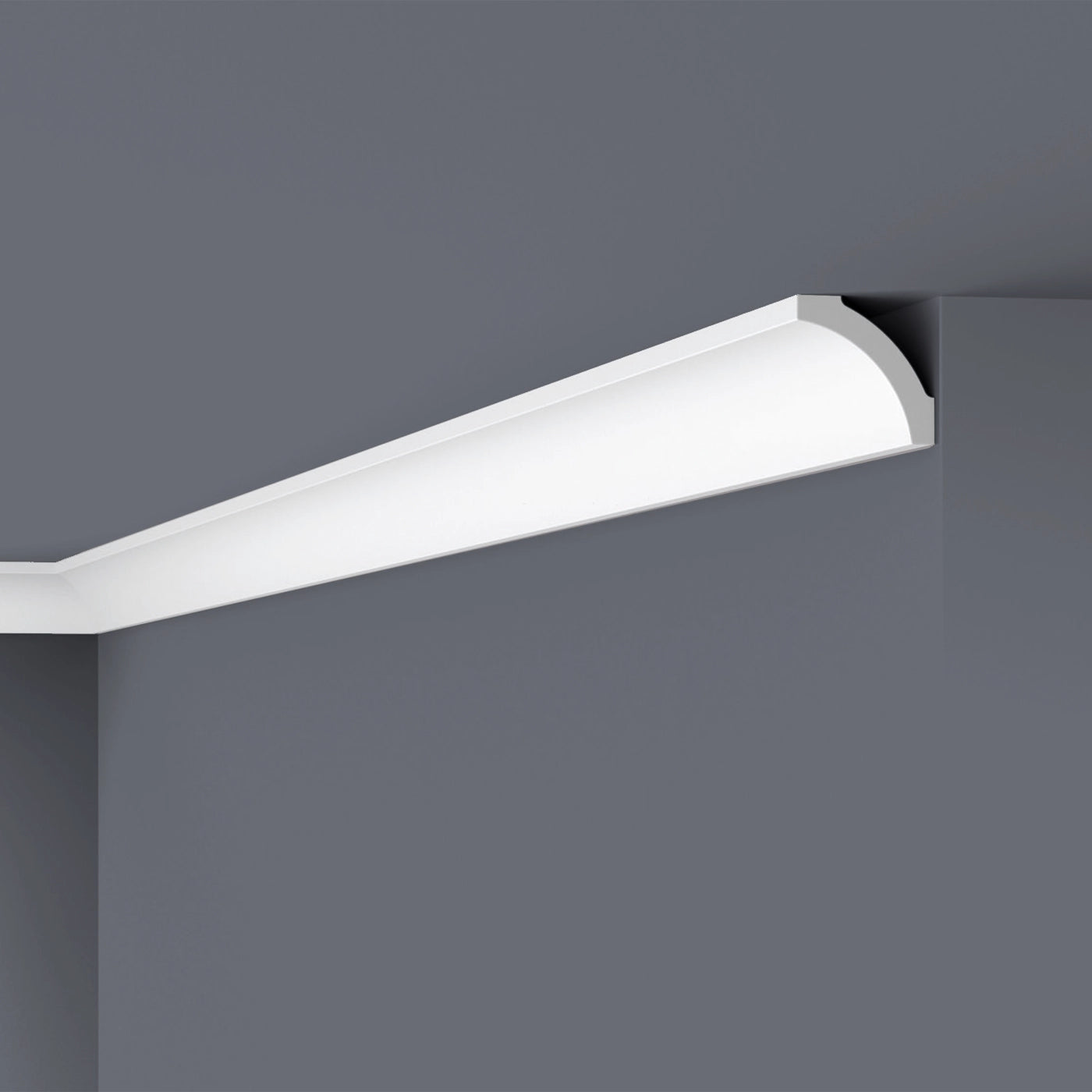 NOMASTYL® NMC 2m Ceiling Coving on plain wall and ceiling Decormania UK